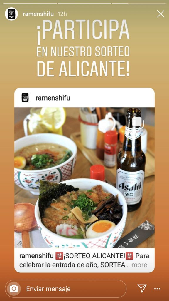 Stories de Instagram para tu restaurante